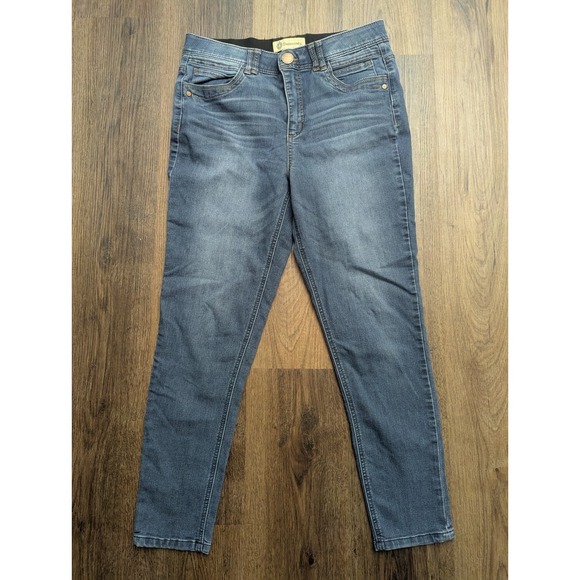 Democracy Ab Technology Jean 10 Blue Skinny Jeans Medium Wash High Rise Denim - Picture 1 of 10